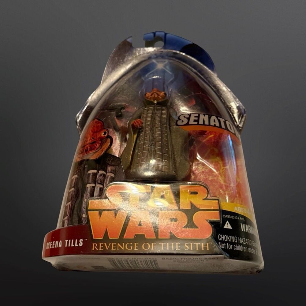 Sealed Star Wars Revenge of the Sith Meena Tills Senator Action Figure #47 3.75”